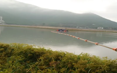 Instalación Eléctrica de Bomba Centrífuga de 150 HP en Plataforma Flotante en la Presa de La Boca